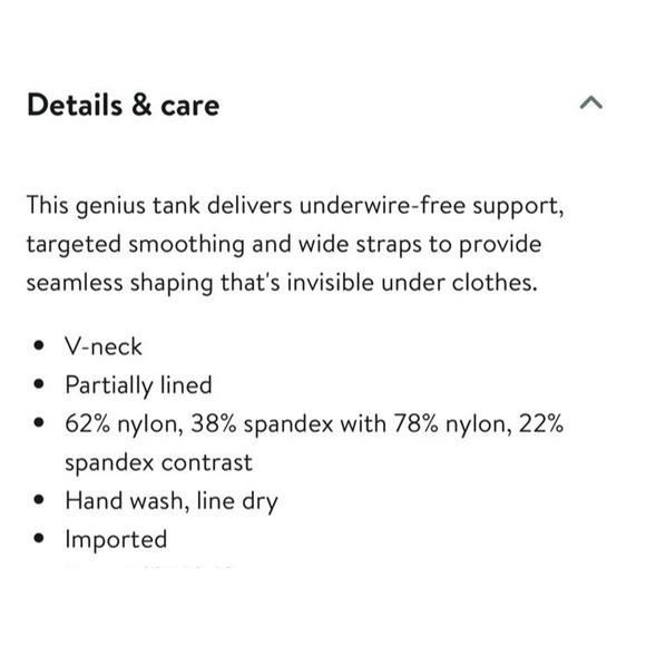 Honey Love Liftwear Tank Top Cami Wire Free Lined Shapewear - Picture 3 of 9